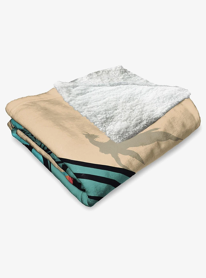 Dungeons & Dragons Red Dragon Silk Touch Sherpa Throw Blanket