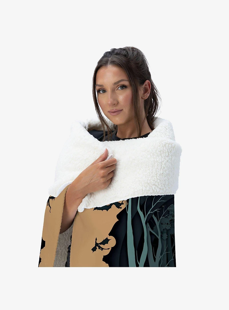 Dungeons & Dragons Scenic Route Silk Touch Sherpa Throw Blanket