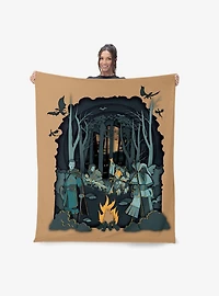 Dungeons & Dragons Scenic Route Silk Touch Sherpa Throw Blanket