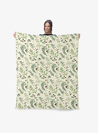 Mistletoe Silk Touch Sherpa Throw Blanket