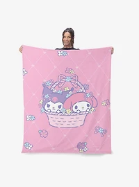 Sanrio My Melody Basket Of Fun Silk Touch Throw Blanket