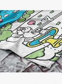 Sanrio Hello Kitty Busting Town Silk Touch Throw Blanket