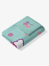 Sanrio Hello Kitty Falling Flowers Silk Touch Throw Blanket