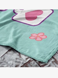 Sanrio Hello Kitty Falling Flowers Silk Touch Throw Blanket