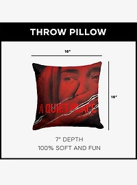 A Quiet Place Movie Poster Throw Pillow