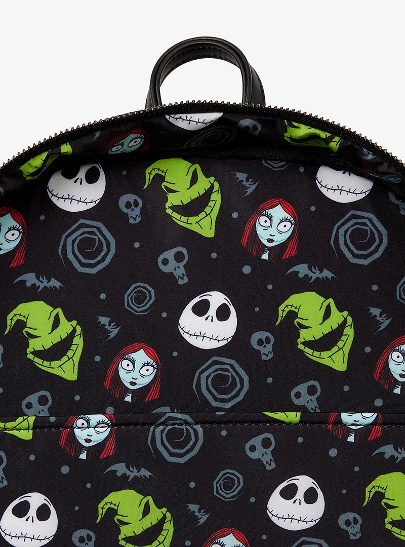 Loungefly Disney The Nightmare Before Christmas Jack Skellington Figural Glow-in-the-Dark Backpack