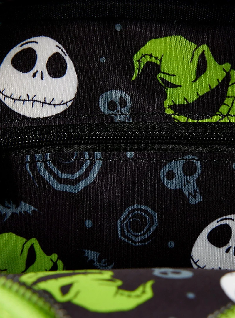 Loungefly Disney The Nightmare Before Christmas Oogie Boogie Figural Glow-in-the-Dark Crossbody Bag