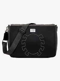 Loungefly Marvel Spider-Man Black & White Suit Quilted Messenger Crossbody Bag