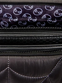 Loungefly Marvel Spider-Man Black & White Suit Quilted Messenger Crossbody Bag