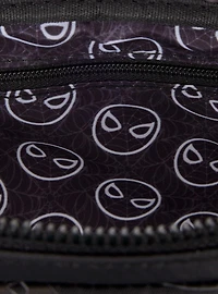 Loungefly Marvel Spider-Man Black & White Suit Sling Bag with Coin Purse