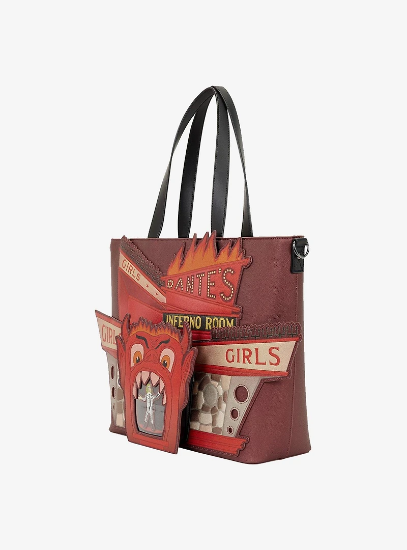 Loungefly Beetlejuice Dante's Inferno Room Tote Bag with Coin Purse