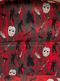 Loungefly Friday the 13th Camp Crystal Lake Canvas Glow-in-the-Dark Backpack