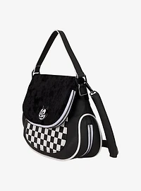 Loungefly Felix the Cat Checkered Crossbody Bag with Coin Purse