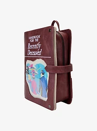 Loungefly Beetlejuice Handbook For The Recently Deceased Pin Display Figural Mini Backpack