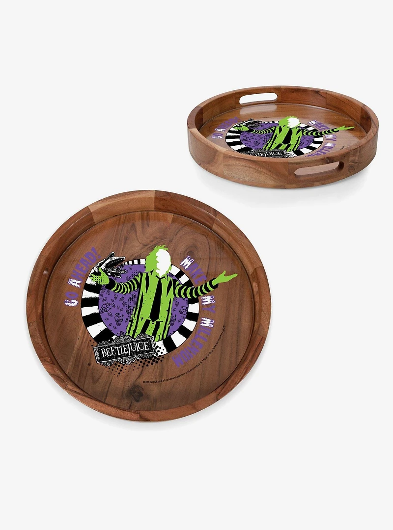 Beetlejuice Make My Millenium Serving Tray with Glass Insert
