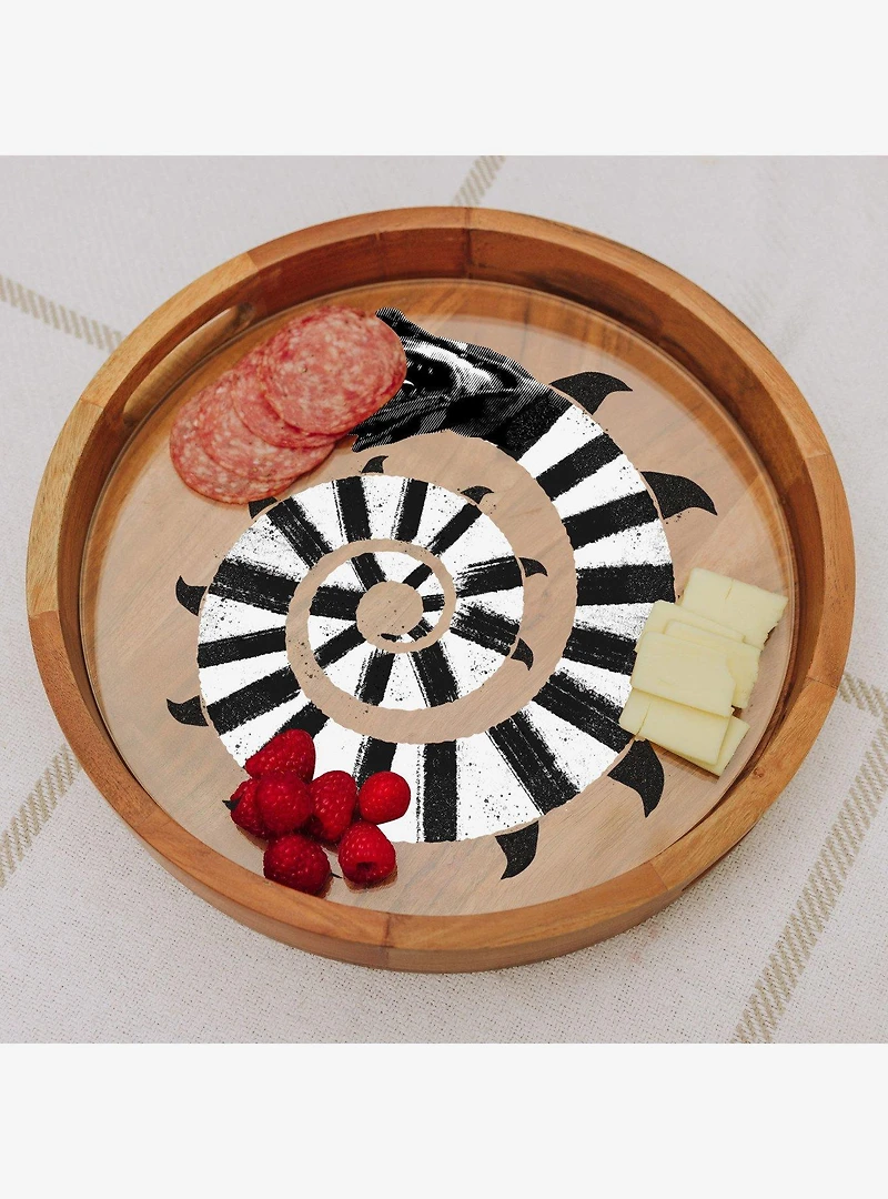 Beetlejuice Sandworm Serving Tray with Glass Insert