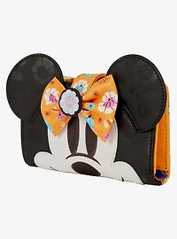 Loungefly Disney Minnie Mouse Floral Pumpkin Bow Wallet