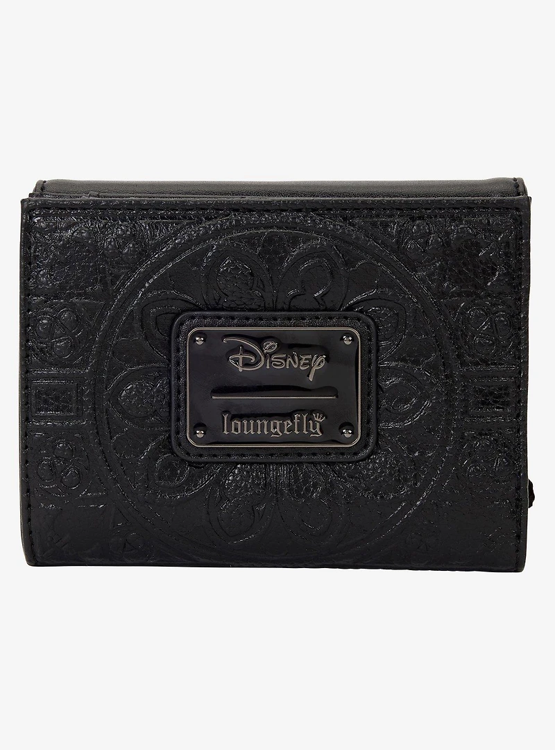 Loungefly Disney Villains Tonal Stained Glass Portraits Trifold Wallet