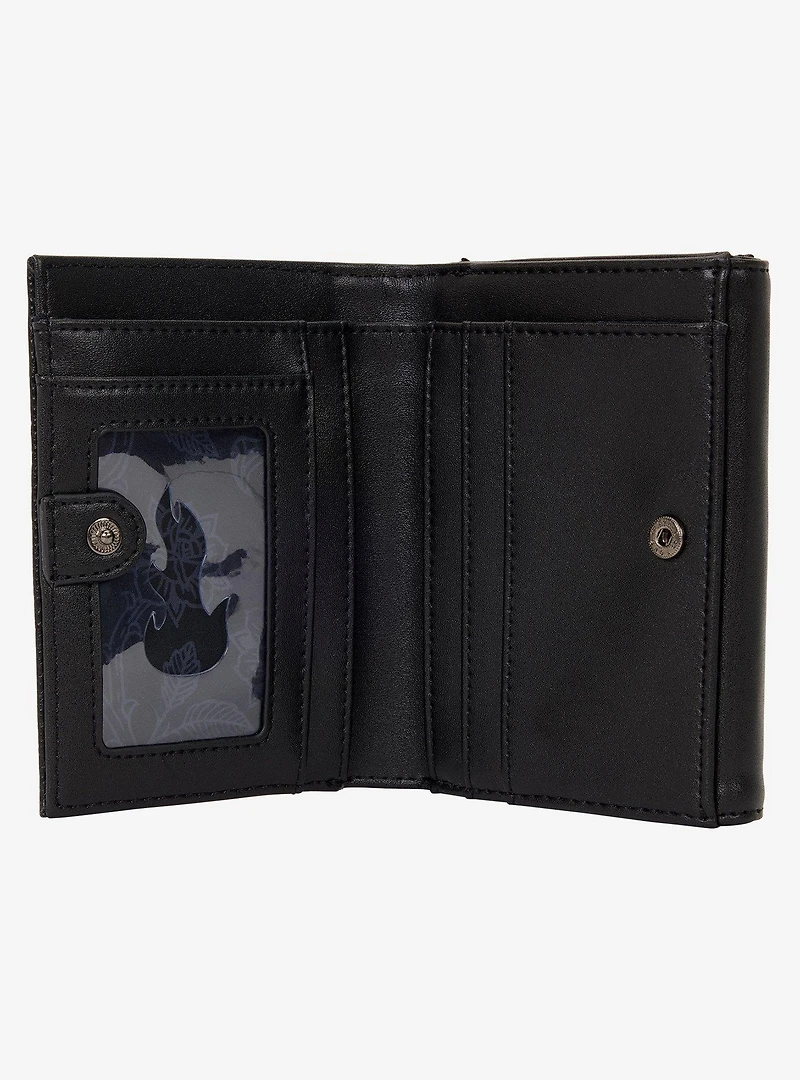 Loungefly Disney Villains Tonal Stained Glass Portraits Trifold Wallet