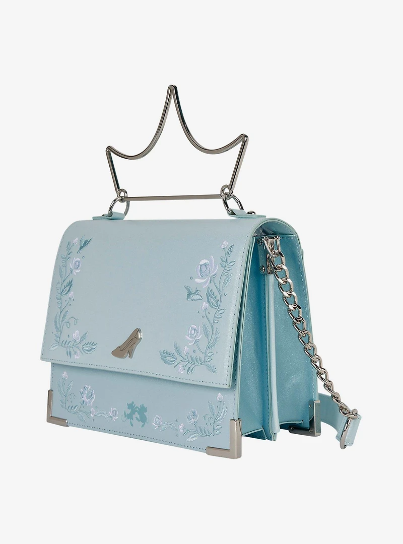 Loungefly Disney Cinderella Shimmer Embroidered Crossbody Bag