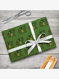 Elf Movie Logo Kraft Wrapping Paper