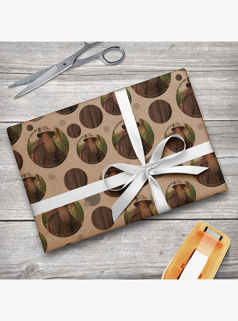 The Lord Of The Rings Gandalf the Grey Character Kraft Wrapping Paper