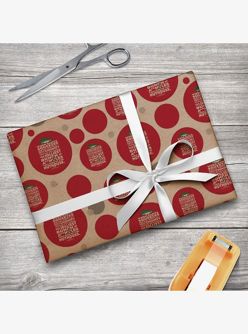National Lampoon's Christmas Vacation Jolliest Bunch Kraft Wrapping Paper