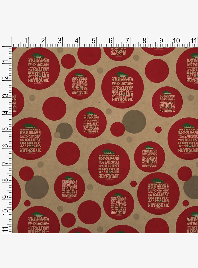 National Lampoon's Christmas Vacation Jolliest Bunch Kraft Wrapping Paper