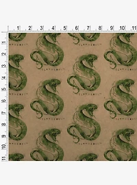Harry Potter Slytherin Watercolor Crest Kraft Wrapping Paper