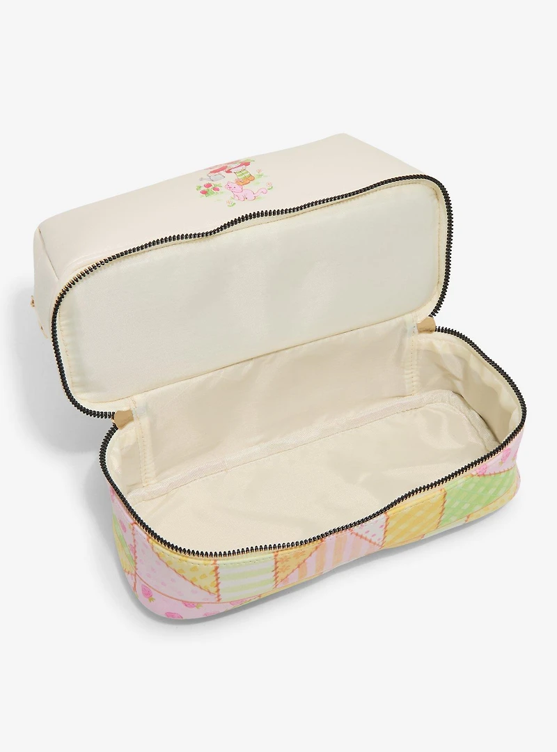 Strawberry Shortcake Patchwork Dual Compartment Cosmetic Bag - BoxLunch Exclusive