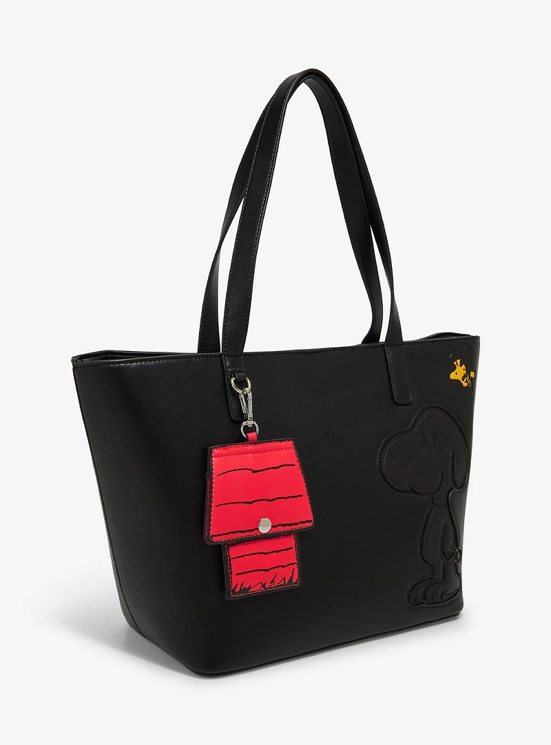 Peanuts Snoopy & Woodstock Tote Bag with Bag Charm - BoxLunch Exclusive