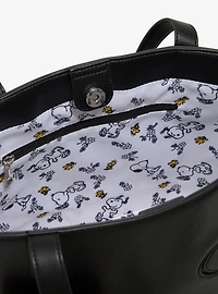 Peanuts Snoopy & Woodstock Tote Bag with Bag Charm - BoxLunch Exclusive