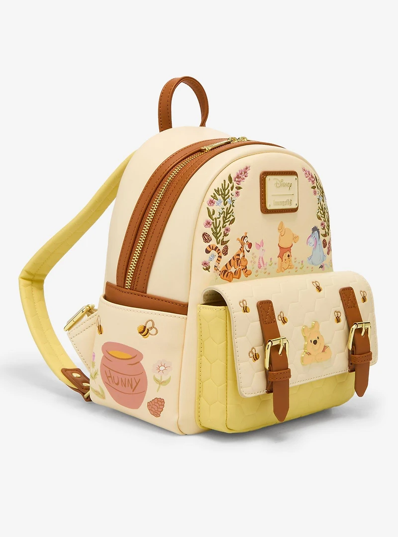 Loungefly Disney Winnie The Pooh Floral Pooh Bear & Friends Mini Backpack - BoxLunch Exclusive