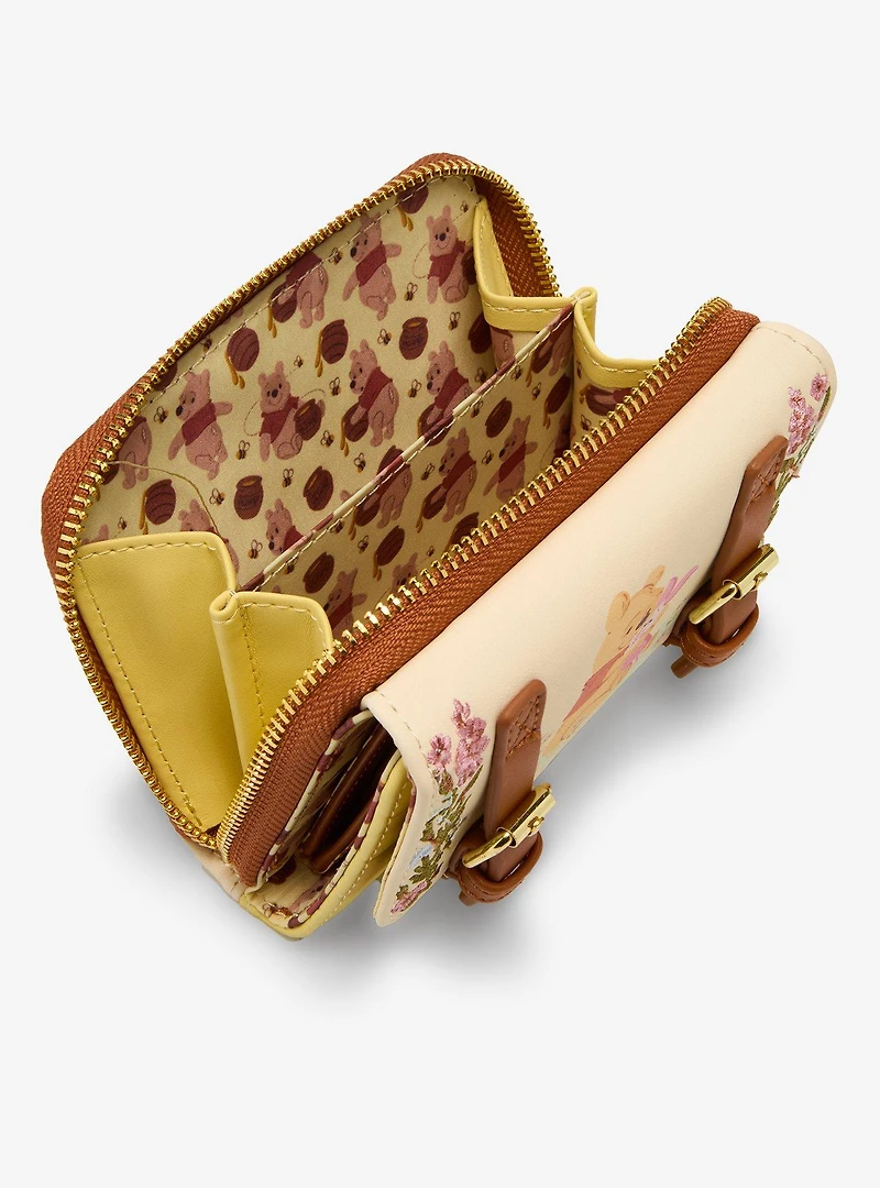 Loungefly Disney Winnie The Pooh Floral Pooh Bear & Friends Wallet - BoxLunch Exclusive