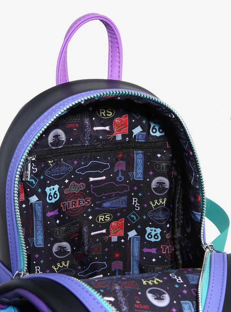 Loungefly Disney Pixar Cars Lightning McQueen & Sally Nighttime Light-Up Mini Backpack — BoxLunch Exclusive