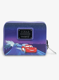 Loungefly Disney Pixar Cars Lightning McQueen & Sally Nighttime Glow-in-the-Dark Zip Wallet — BoxLunch Exclusive