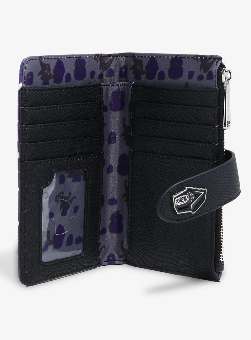 Loungefly Disney The Nightmare Before Christmas Zero Allover Print Glow-in-The-Dark Wallet - BoxLunch Exclusive