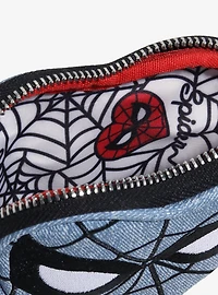 Loungefly Marvel Spider-Man Heart-Shaped Denim Coin Purse — BoxLunch Exclusive