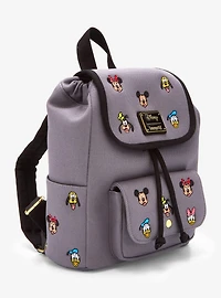 Loungefly Disney Mickey and Friends Embroidered Canvas Mini Backpack — BoxLunch Exclusive