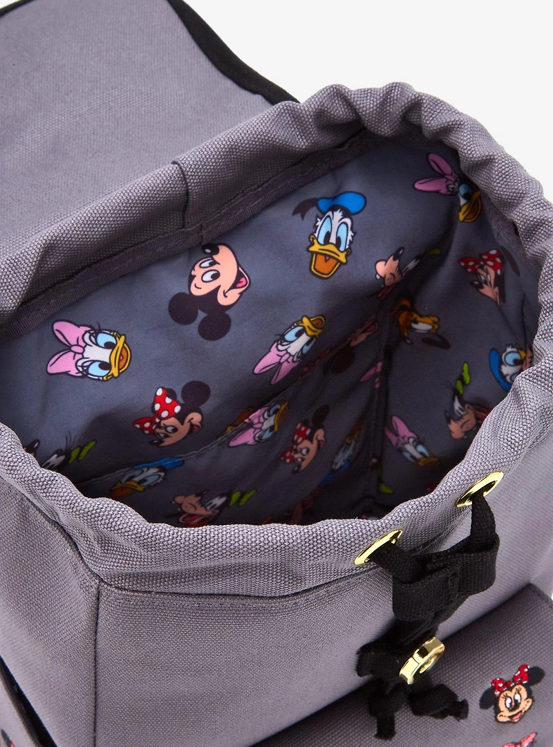 Loungefly Disney Mickey and Friends Embroidered Canvas Mini Backpack — BoxLunch Exclusive