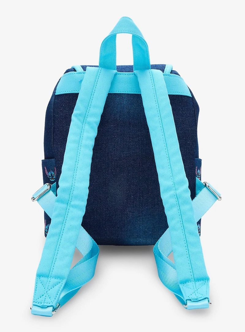 Loungefly Disney Lilo & Stitch Embroidered Denim Mini Backpack — BoxLunch Exclusive