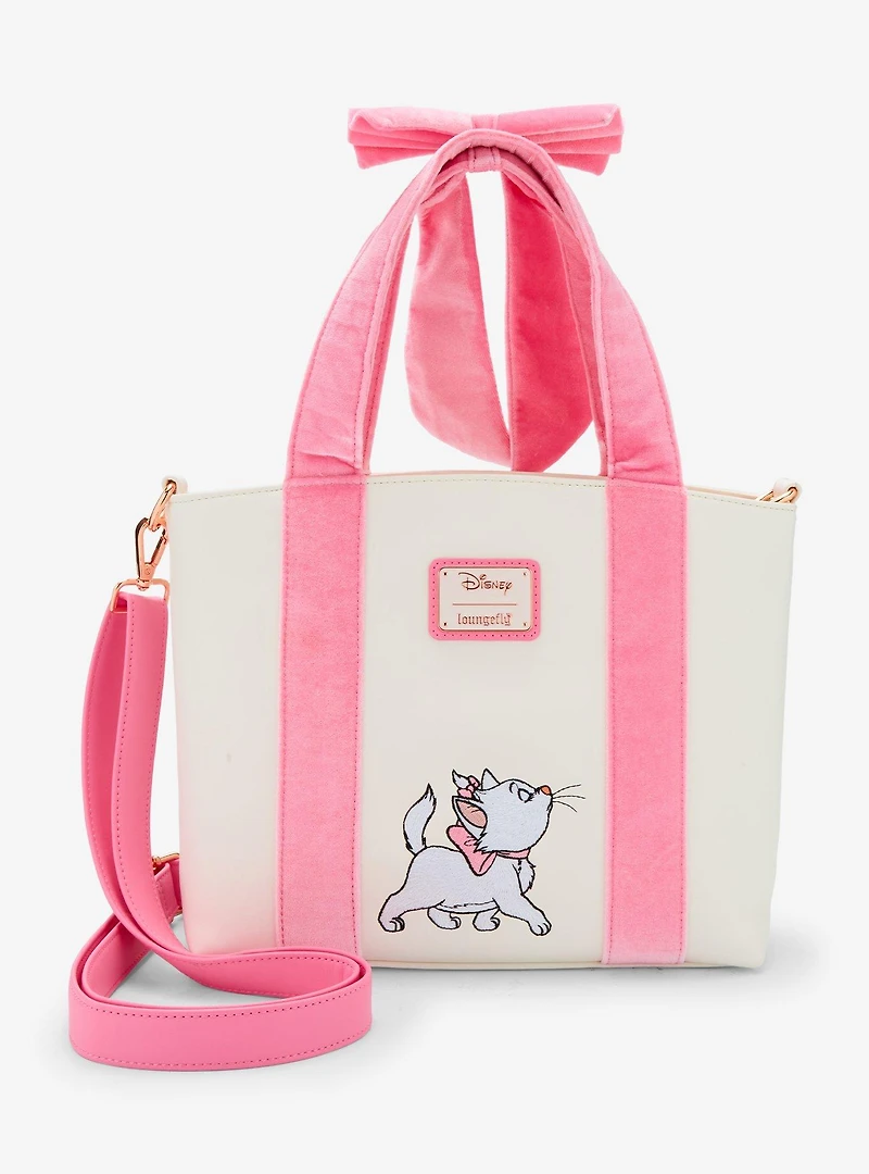 Loungefly Disney The Aristocats Marie Velvet Bow Tote Bag - BoxLunch Exclusive