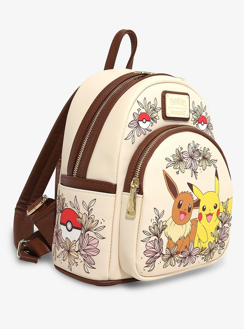 Loungefly Pokémon Pikachu & Eevee Floral Mini Backpack — BoxLunch Exclusive