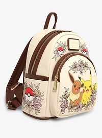 Loungefly Pokémon Pikachu & Eevee Floral Mini Backpack — BoxLunch Exclusive