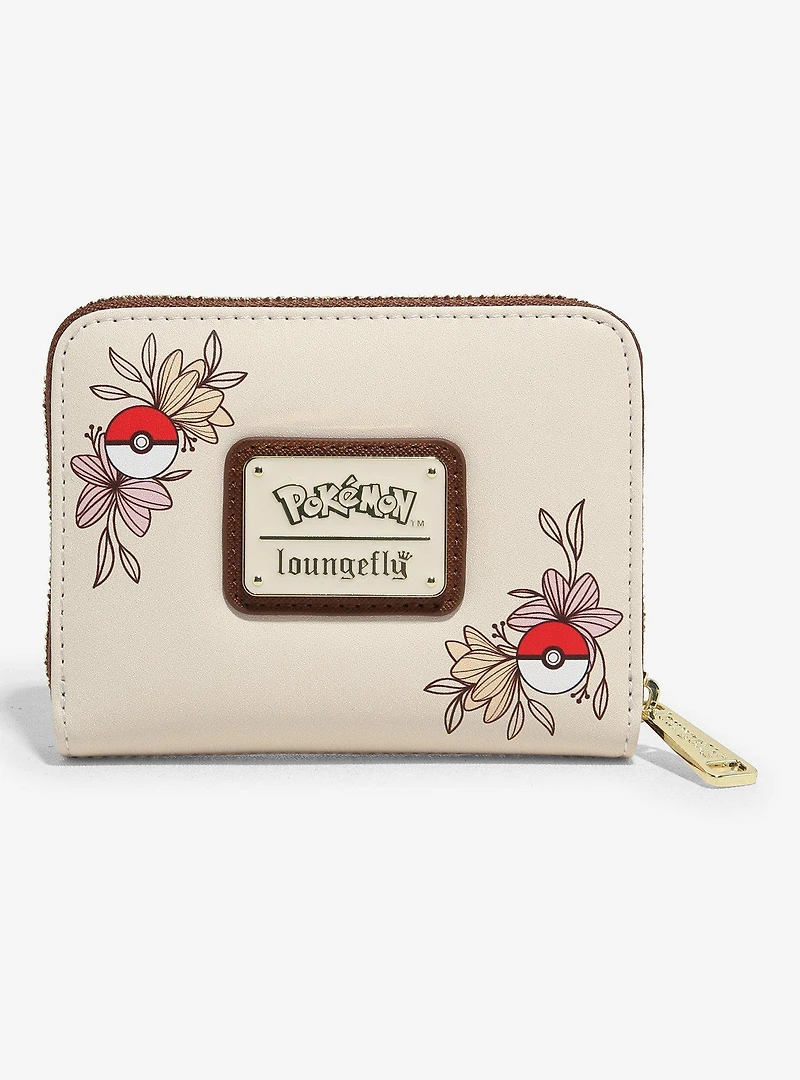 Loungefly Pokémon Pikachu & Eevee Floral Zip Wallet — BoxLunch Exclusive