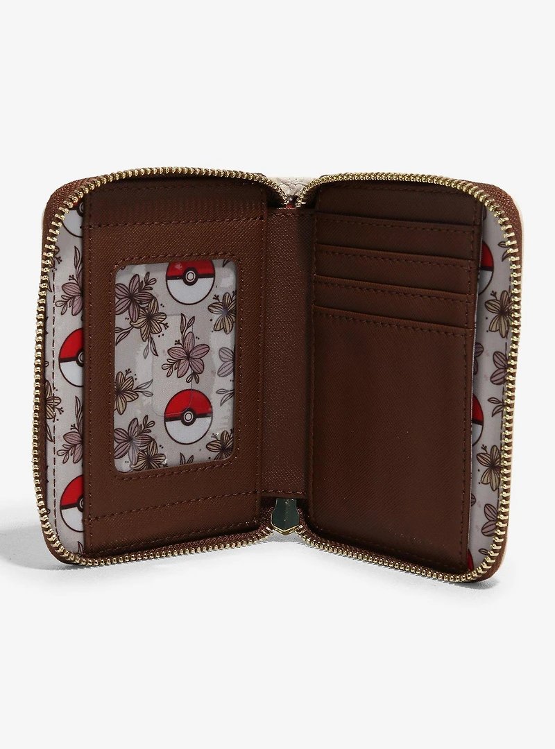 Loungefly Pokémon Pikachu & Eevee Floral Zip Wallet — BoxLunch Exclusive