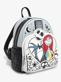 Loungefly Disney The Nightmare Before Christmas Jack & Sally Heart Mini Backpack — BoxLunch Exclusive