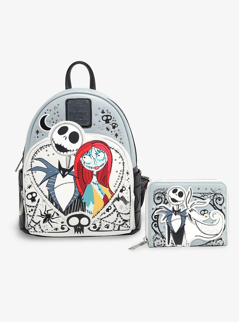 Loungefly Disney The Nightmare Before Christmas Jack & Zero Sequin Wallet — BoxLunch Exclusive