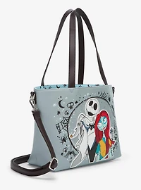 Loungefly Disney The Nightmare Before Christmas Jack, Sally, & Zero Sequin Tote Bag — BoxLunch Exclusive