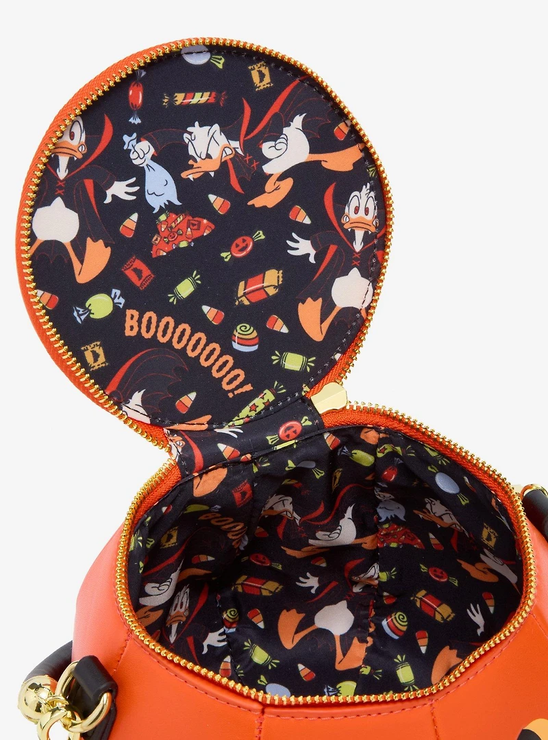 Loungefly Disney Donald Duck Devil Jack-o-Lantern Crossbody Bag — BoxLunch Exclusive